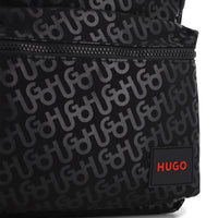 Thumbnail for HUGO backpack para niño y teen unisex all over print logo, al frente