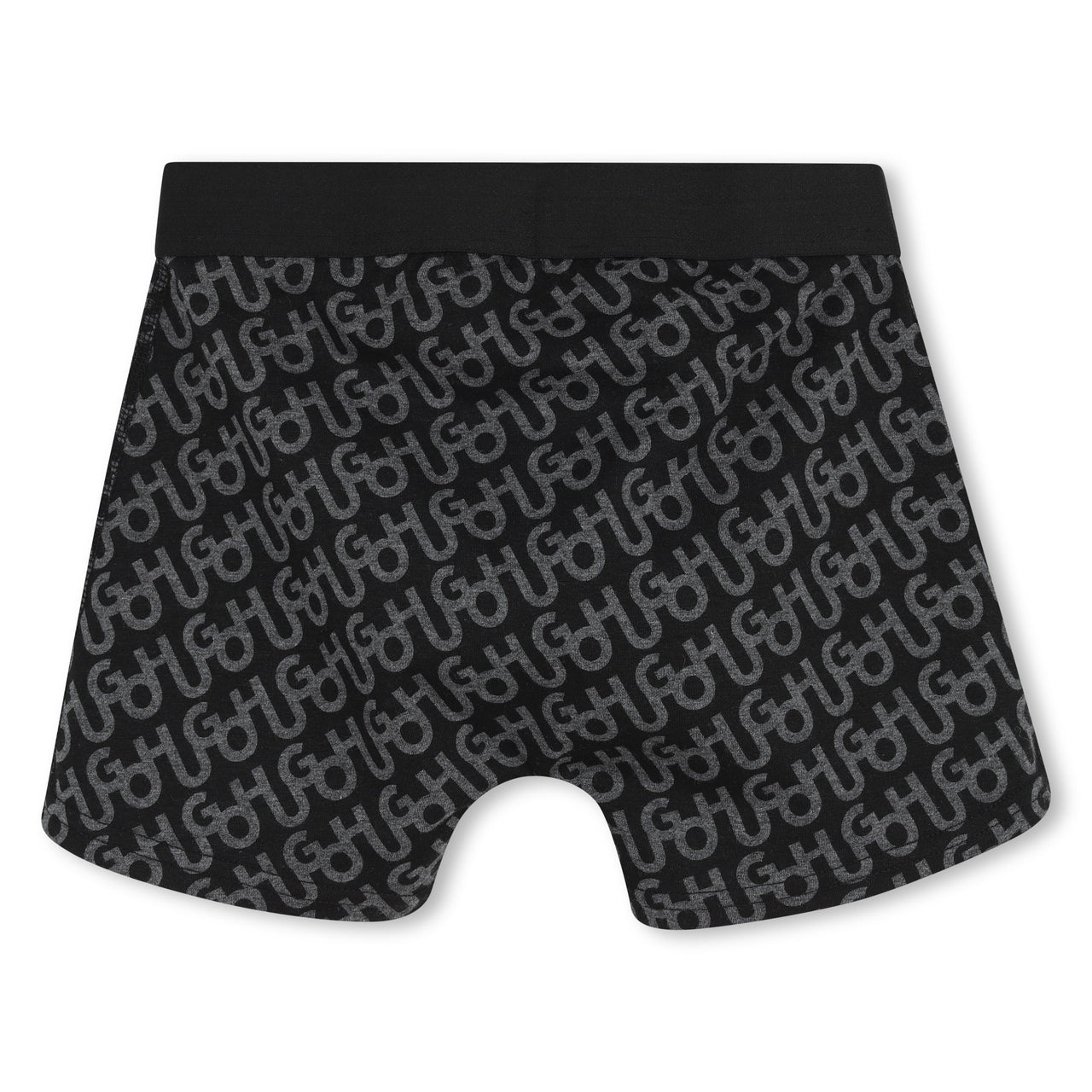 HUGO Set de 2 boxers negro para niño y teen liso otro allover print