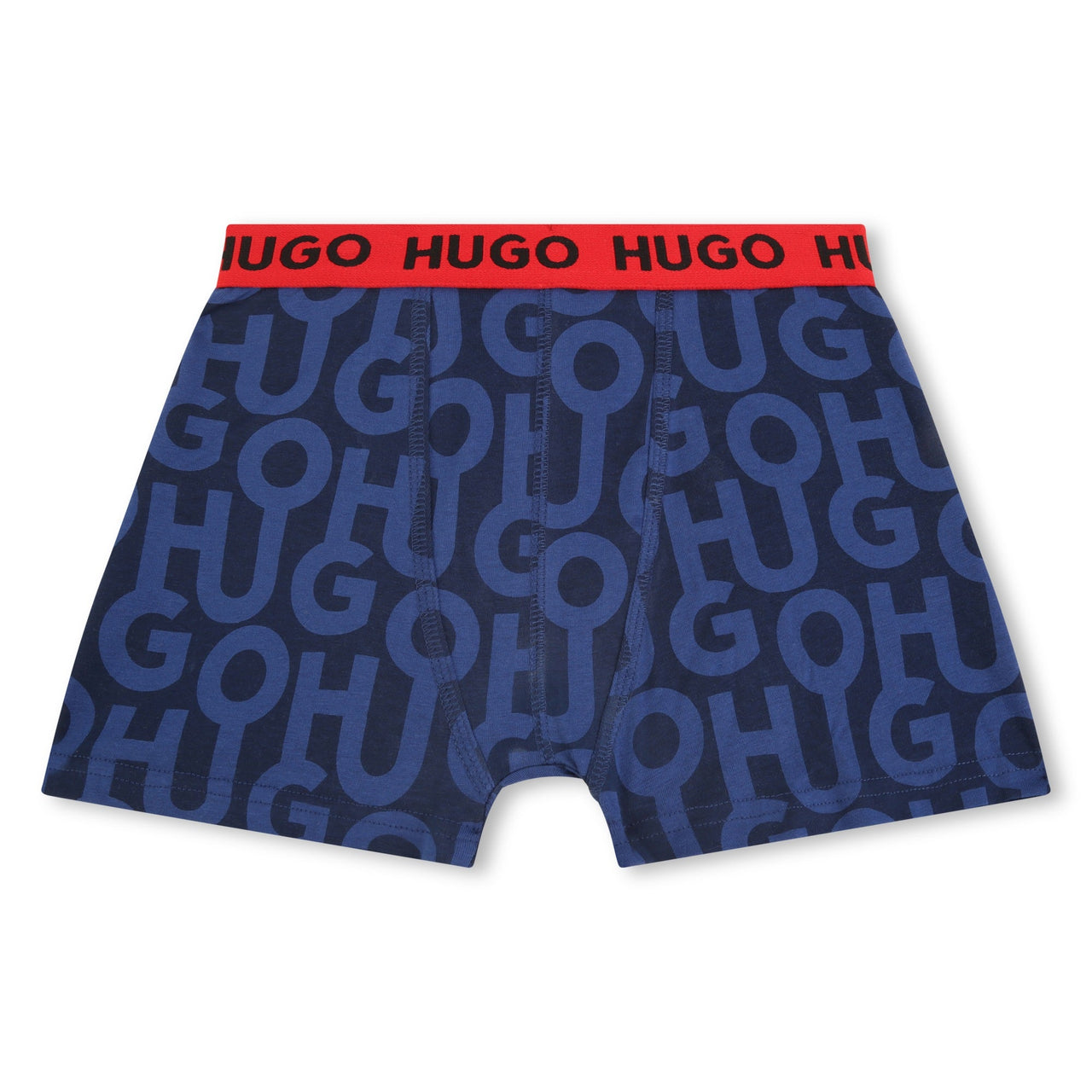 Set de bóxer HUGO gris/azul para niños y adolescentes