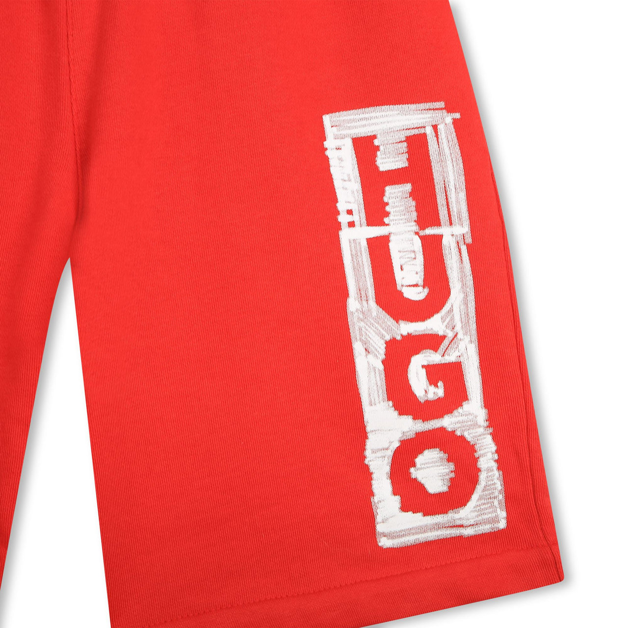 Traje de baño para niños y adolescentes HUGO color rojo