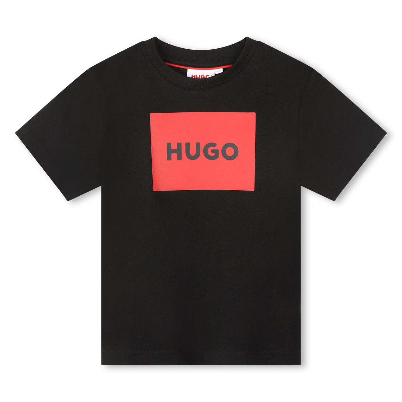 Playera HUGO negra para niños y adolescentes