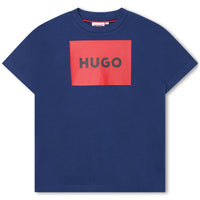 Thumbnail for Playera HUGO azul para niños y adolescentes