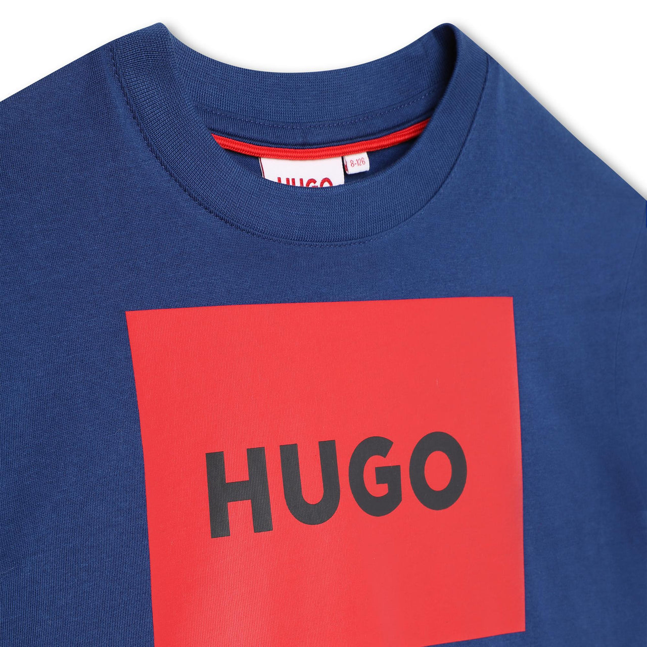 Playera HUGO azul para niños y adolescentes