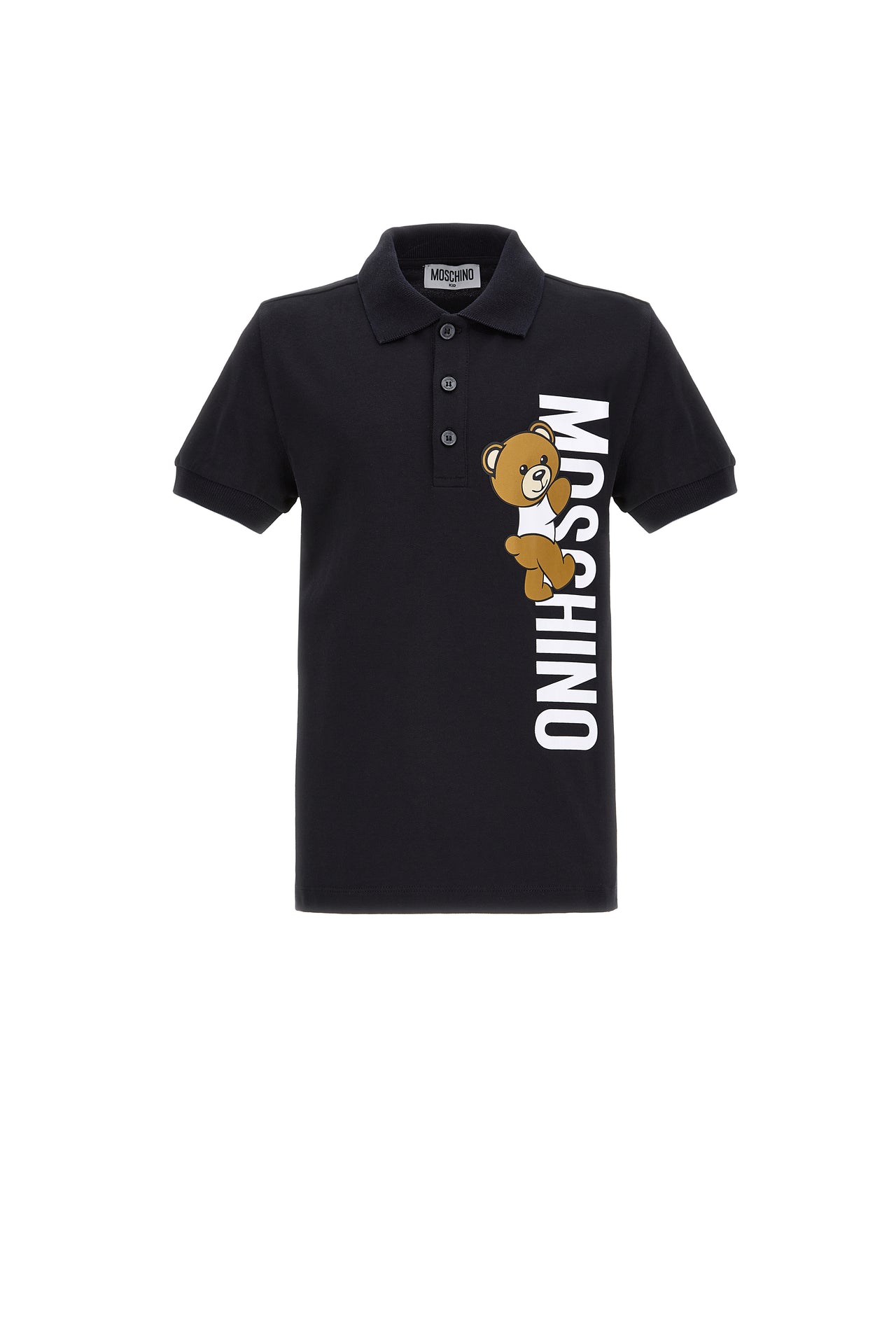 Playera polo MOSCHINO para niño y teen negra