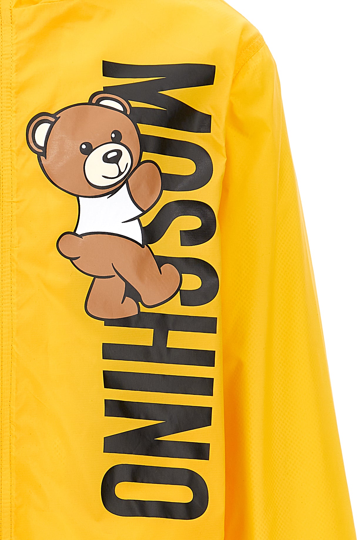 Chamarra MOSCHINO para niños y teens Amarilla impermeable