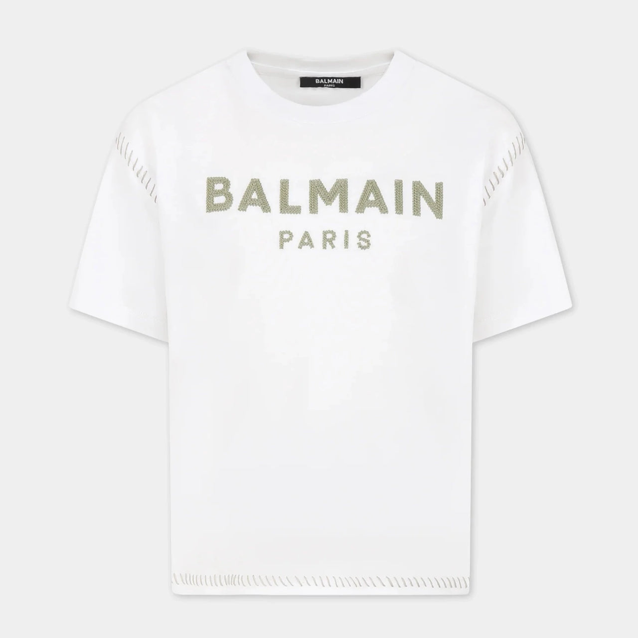 Playera BALMAIN blanca para niñas y adolescentes