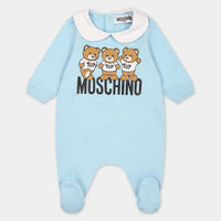 Thumbnail for Mameluco o pañalero MOSCHINO azul para bebé
