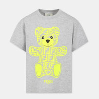 Thumbnail for Playera FENDI gris para niños y adolescentes