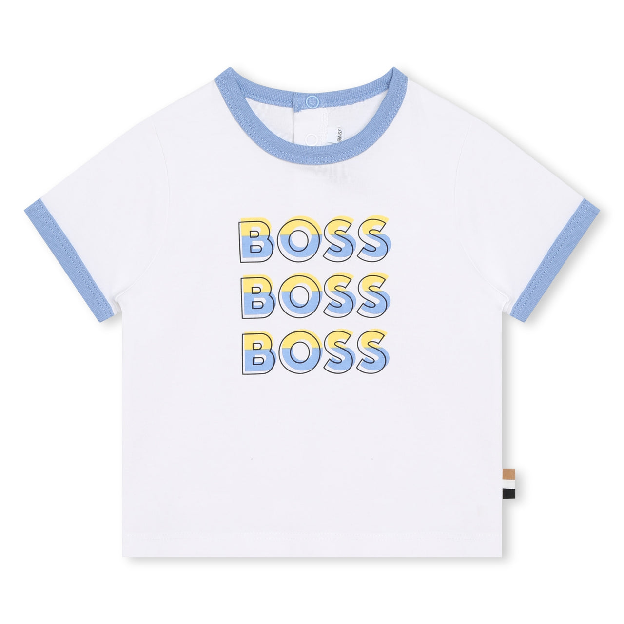 Playera BOSS blanca para bebé