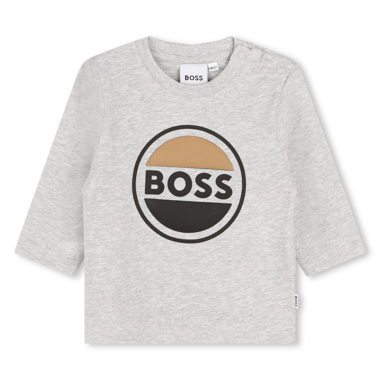 Playera BOSS gris para bebé