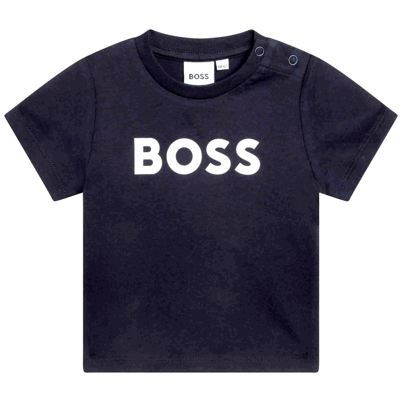 BOSS Playera para bebé con logo central
