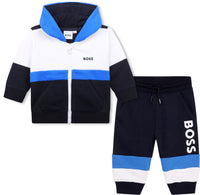 Thumbnail for Set de pants BOSS azul para bebé