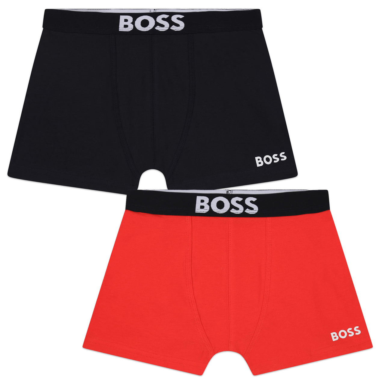 Set boxer BOSS negro/rojo para niño