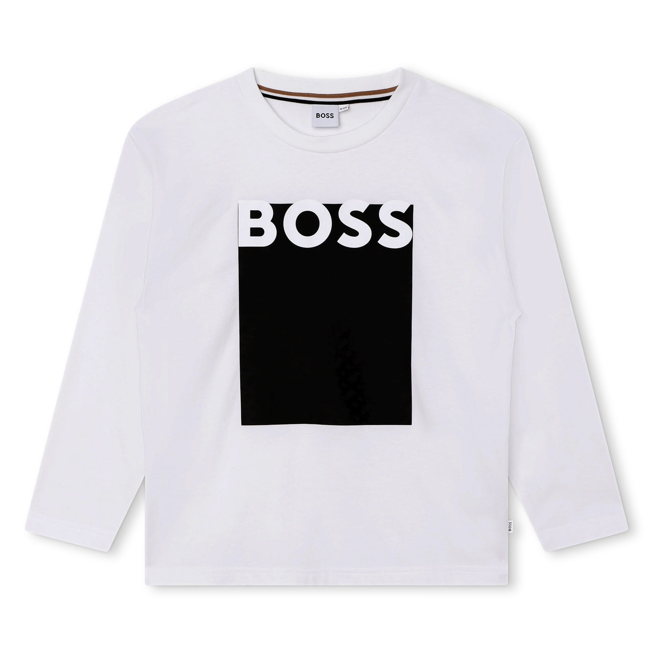 Playera blanca manda larga BOSS