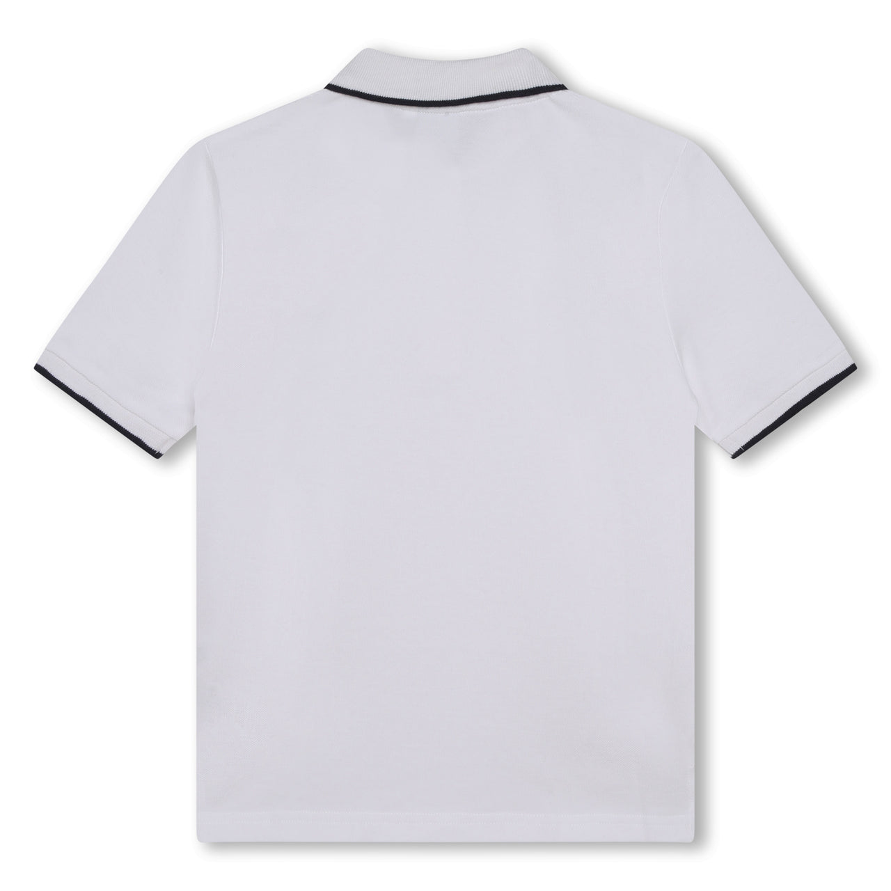 Playera Polo para niños y adolescentes blanca Boss