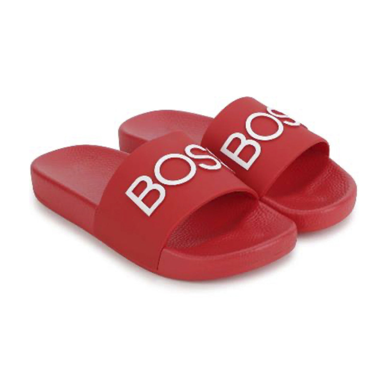 sandalia o Chanclas BOSS roja para niños y adolescentes