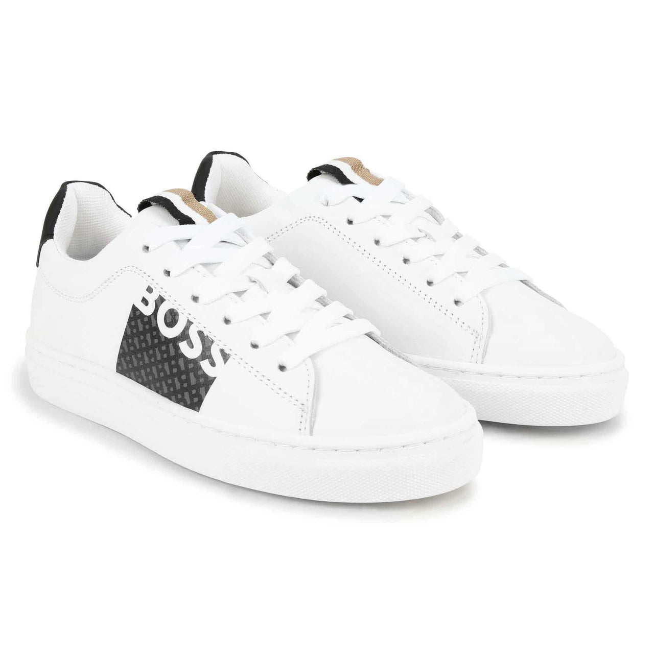 Tenis BOSS blancos para niños y adolescentes – LUXURY BRANDS