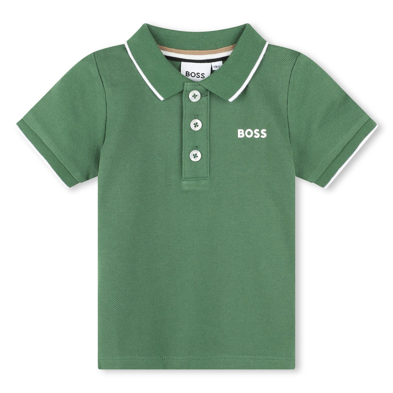 Polo para bebé Verde Boss