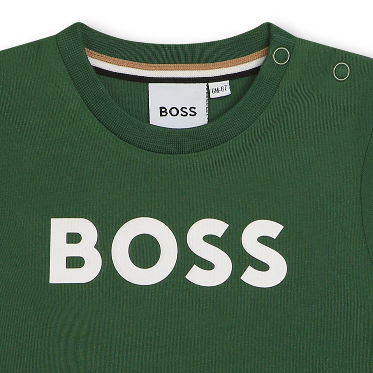 Playera para bebé verde Boss