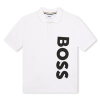 Thumbnail for Boss Playera Polo blanca logo Vertical