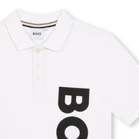 Thumbnail for Boss Playera Polo blanca logo Vertical