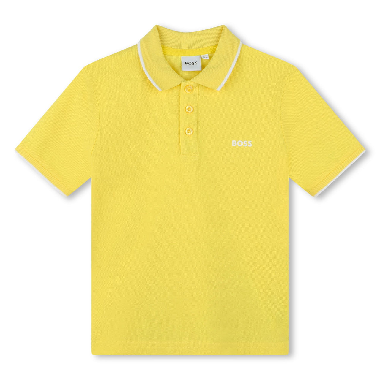 Playera Polo para niño y adolescente Boss amarillo