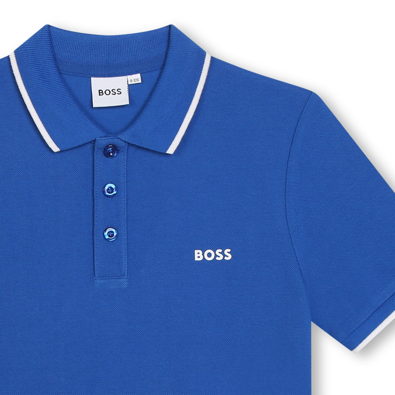 Playera Polo para niño y adolescente Boss azul