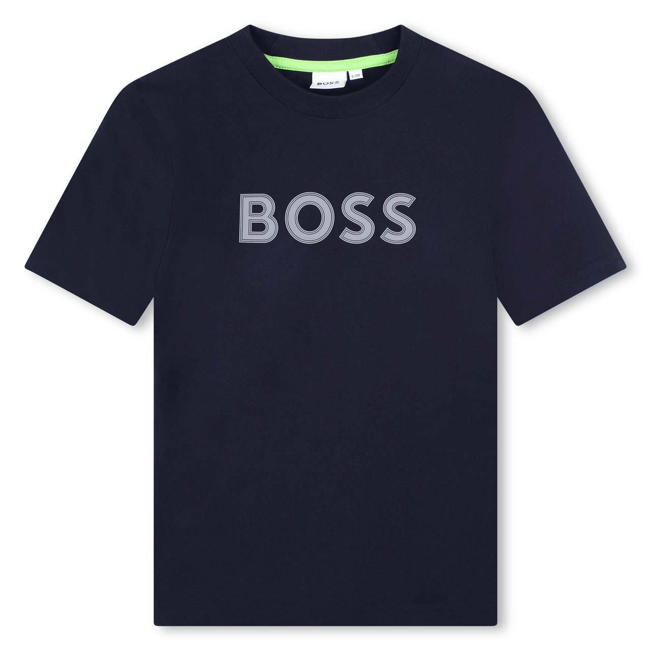 Playera para niño y adolescente azul Boss