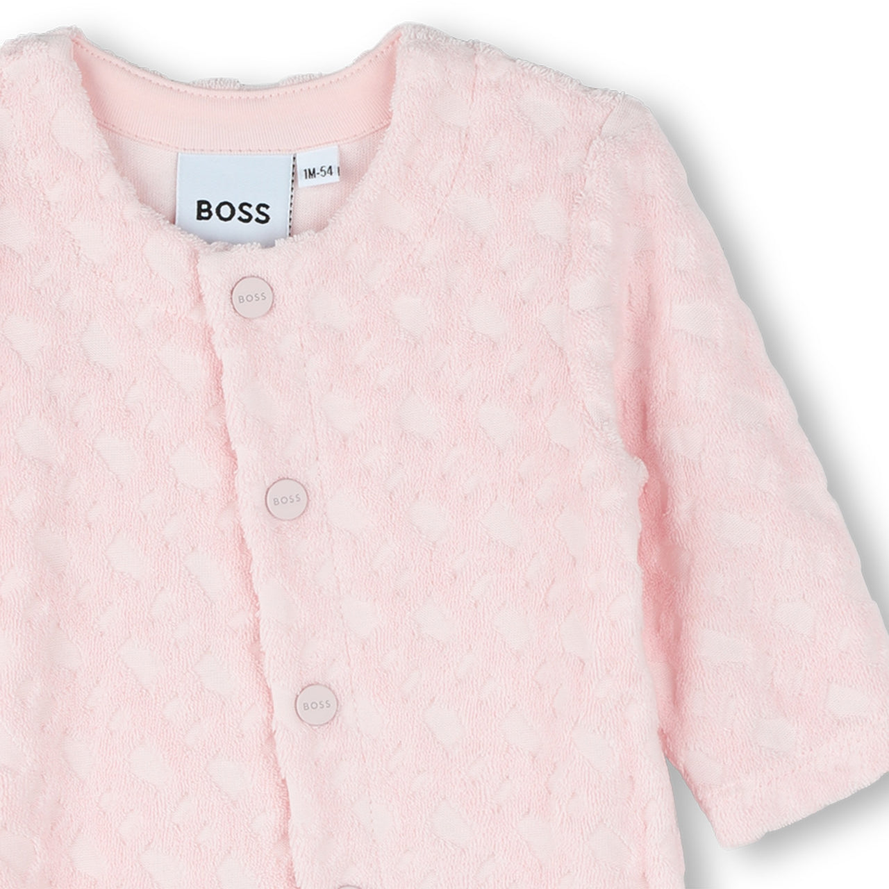 Mameluco para bebé niña rosa Boss