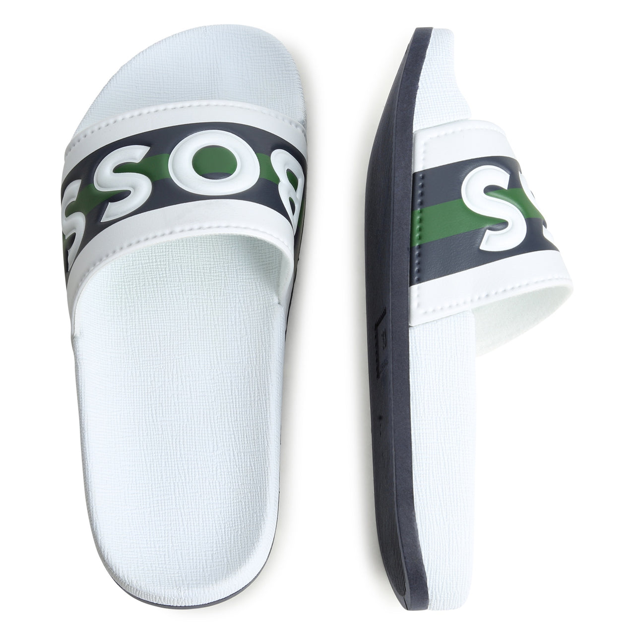 Sandalia o Chanclas Boss para niño y teen blanca