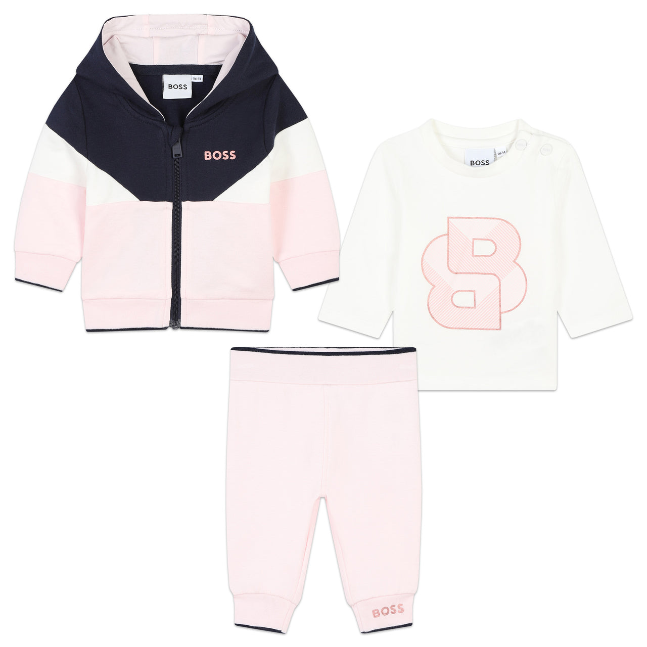 Set de pants y playera Boss para bebe niñas