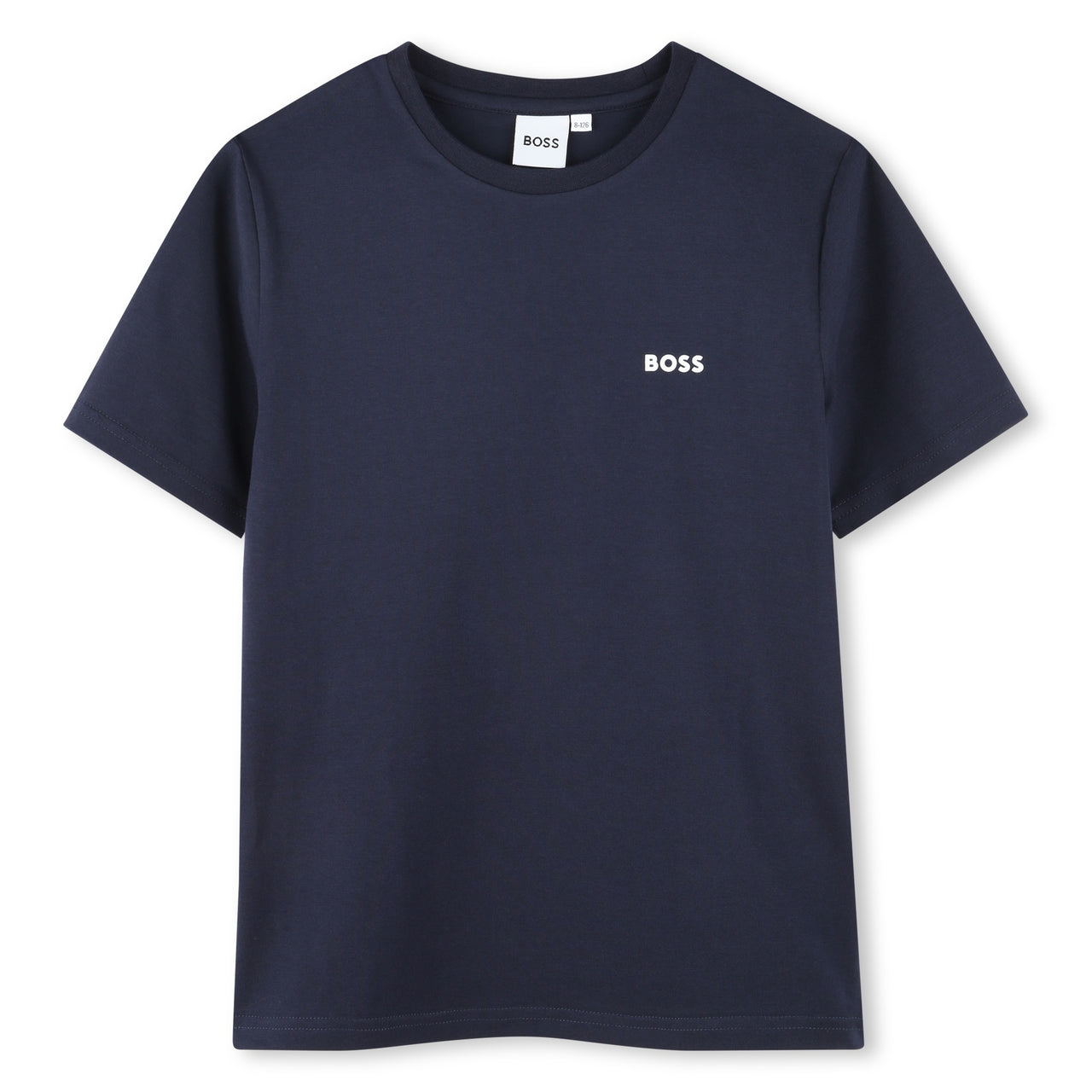 BOSS Set de 2 playeras para niño y adolescente Blanco y Marino