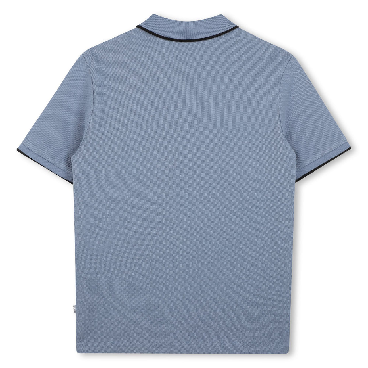 BOSS playera polo para niño y adolescente gris-azulado