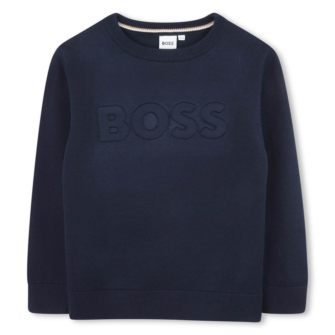 BOSS Sweter para niño y adolescente azul marino