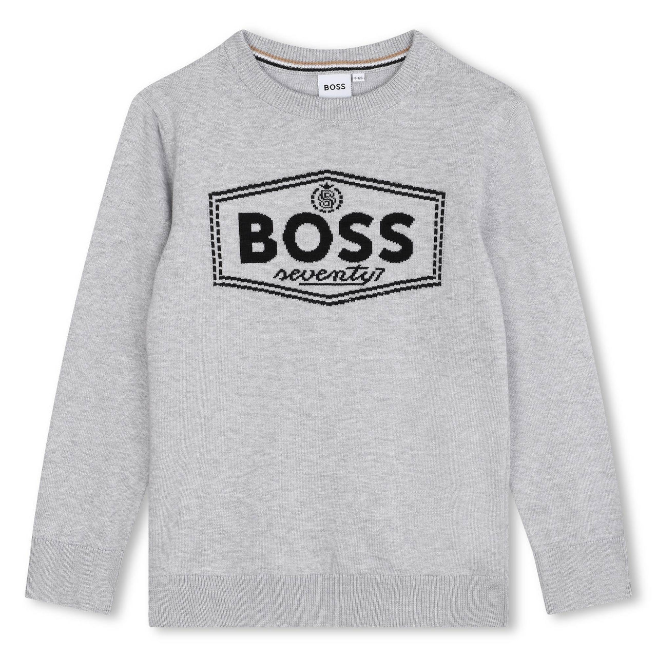 BOSS Sweter para niño y adolescente gris