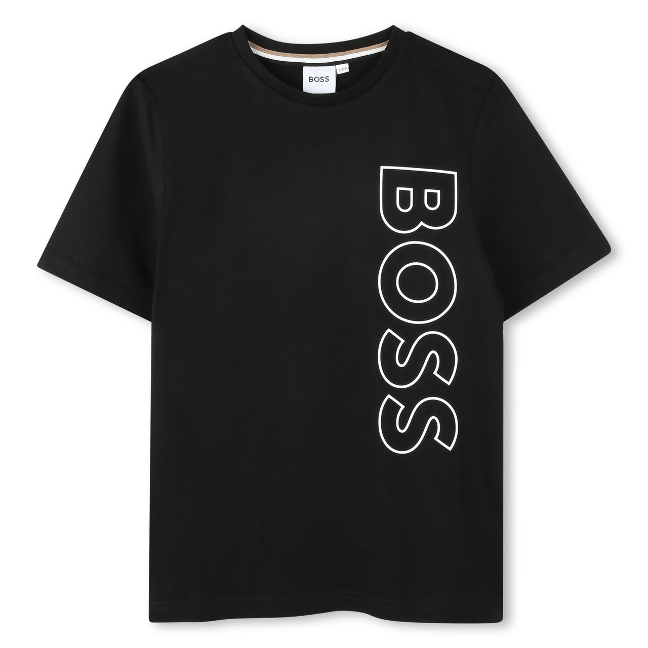 BOSS playera para niño y adolescente manga corta color negro