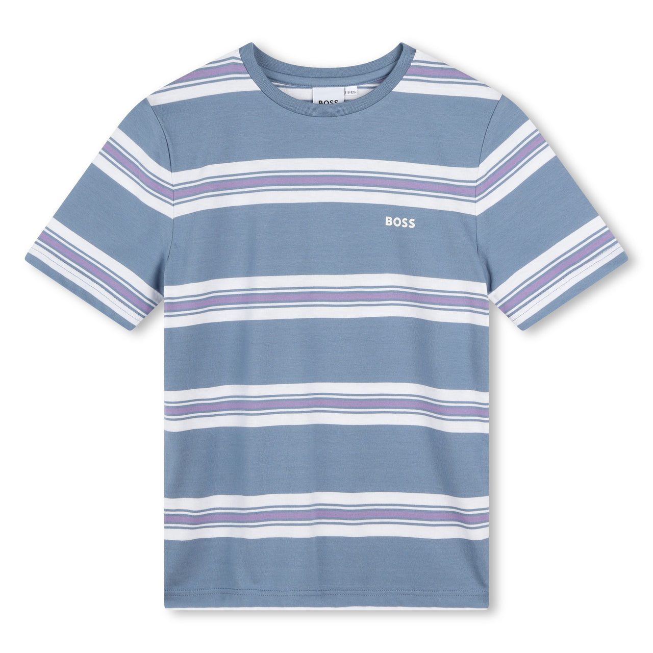 BOSS playera para niño y adolescente manga corta color gris