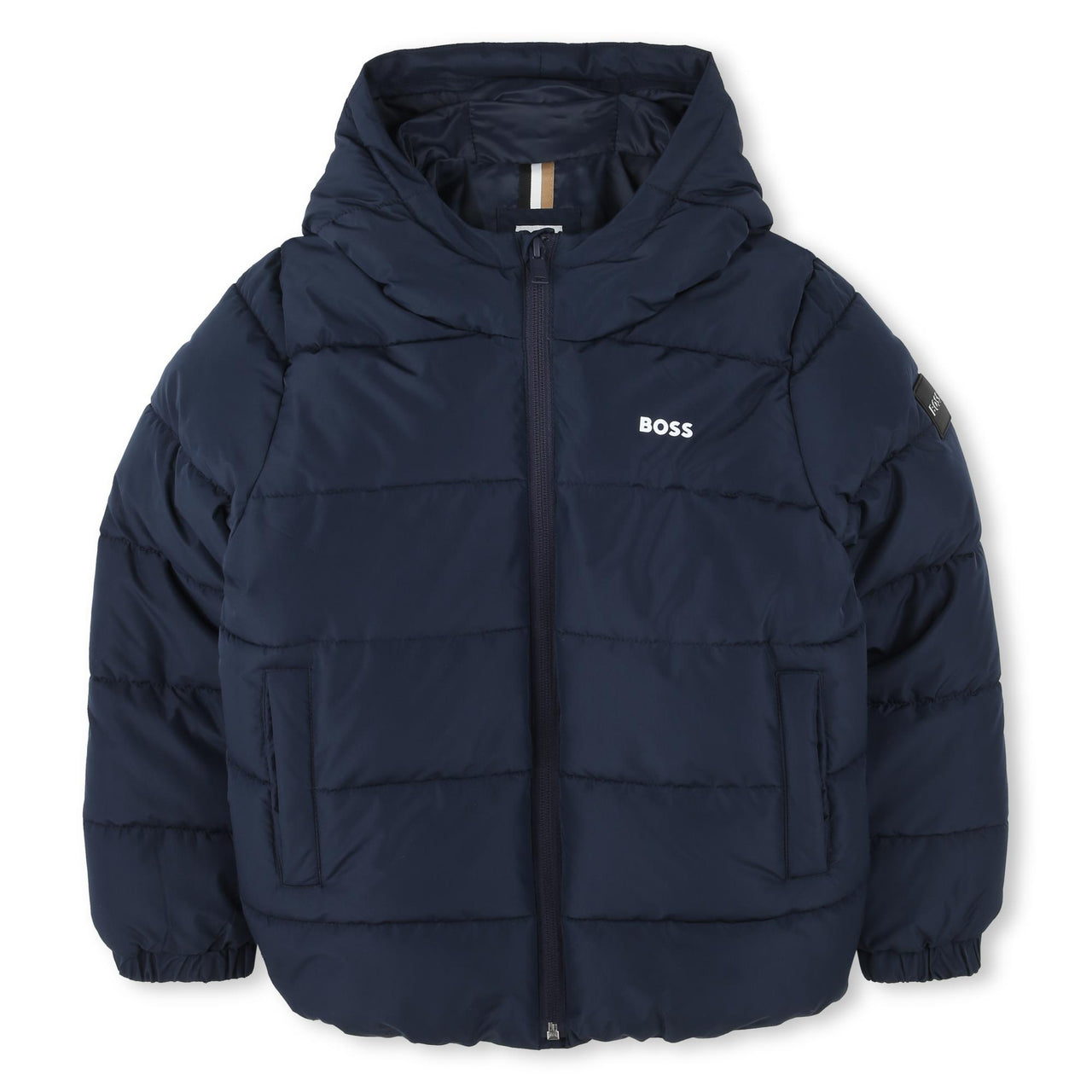BOSS Chamarra para niño y teen azul marino