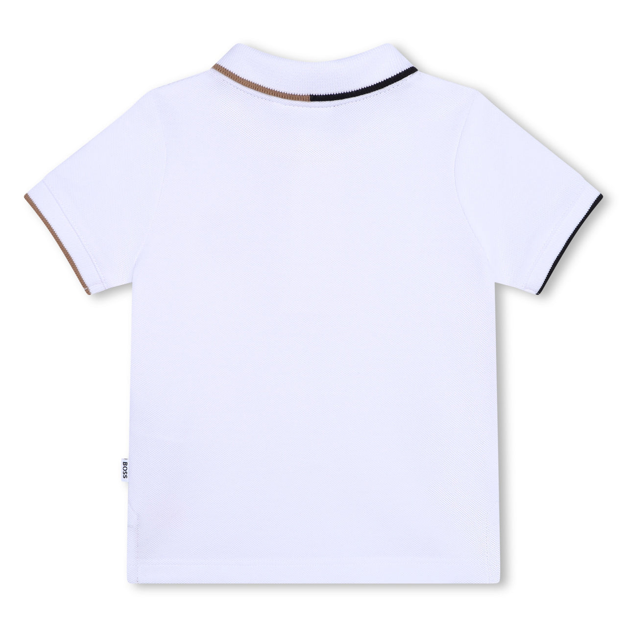 BOSS playera polo para bebé manga corta color blanco