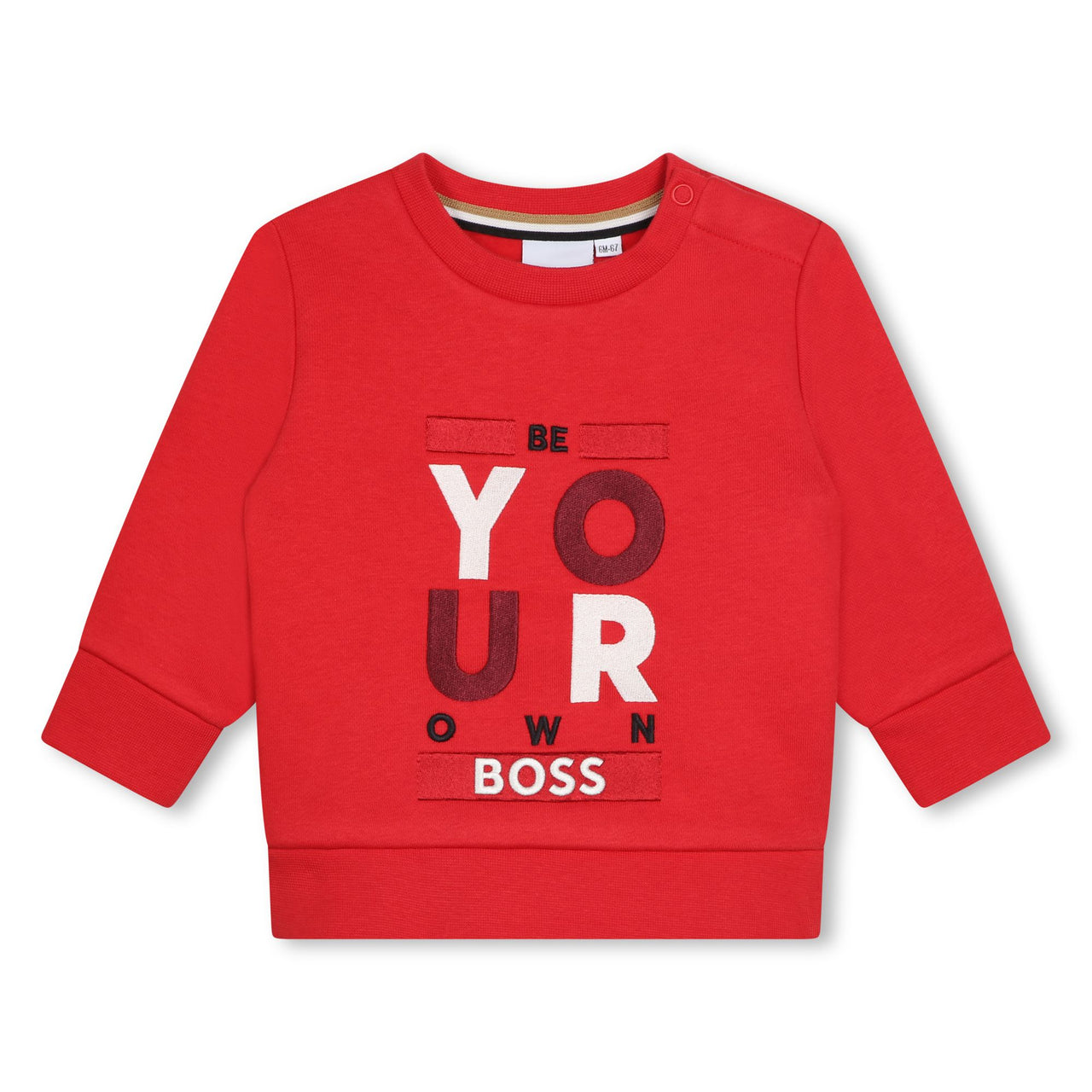 BOSS sudadera para bebe roja