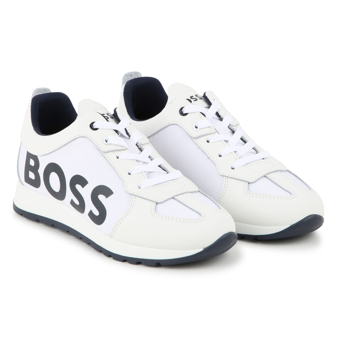 BOSS Tens para niño y adolescente blancos con agujetas