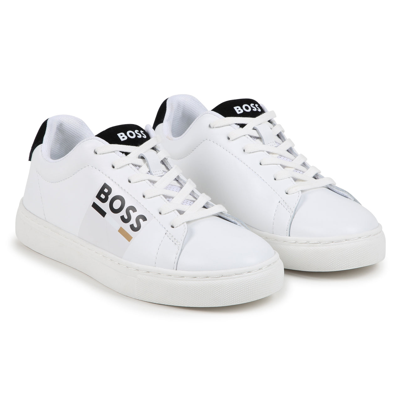 BOSS Tenis para niño y adolescente blanco