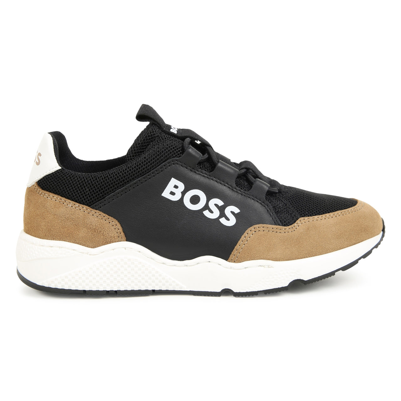 BOSS Tenis para niño y adolescente color galleta