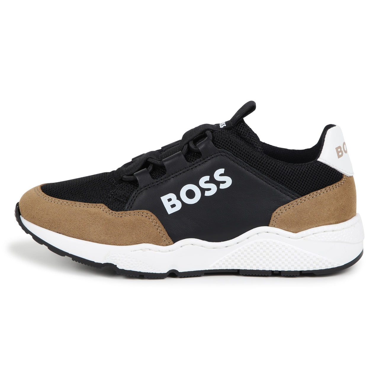 BOSS Tenis para niño y adolescente color galleta