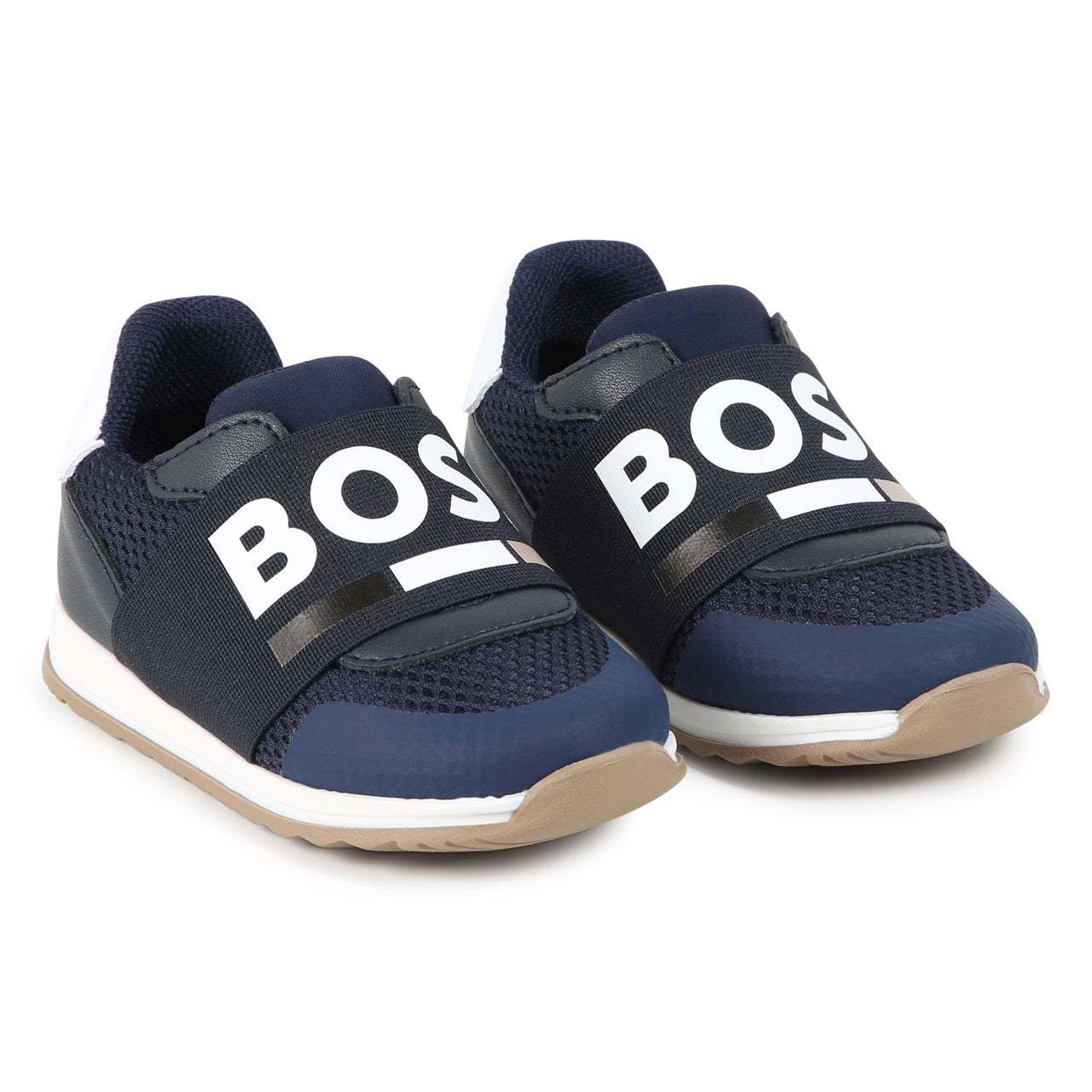 BOSS Tenis para niño y adolescente azul marino