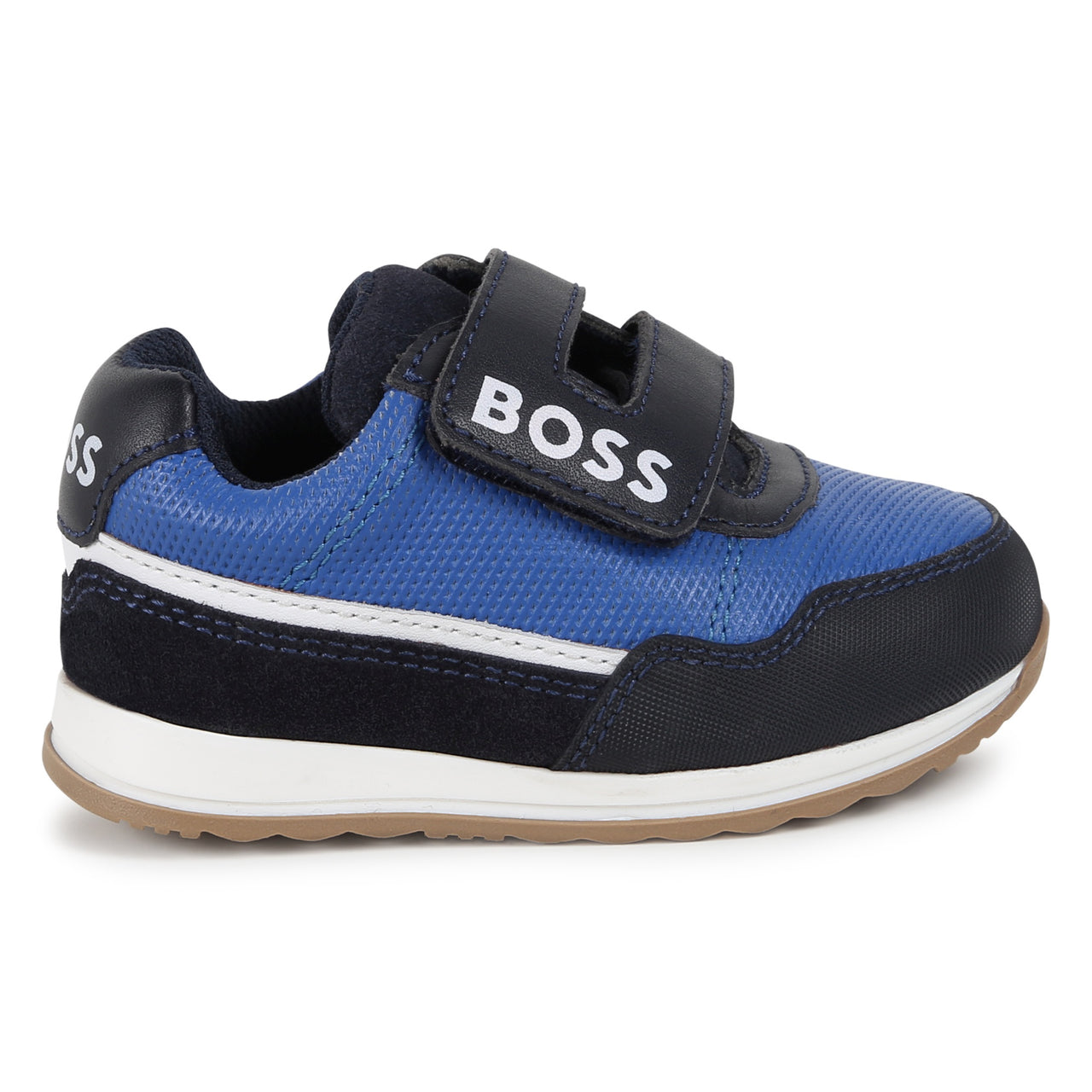 BOSS Tenis para niño pequeño azul