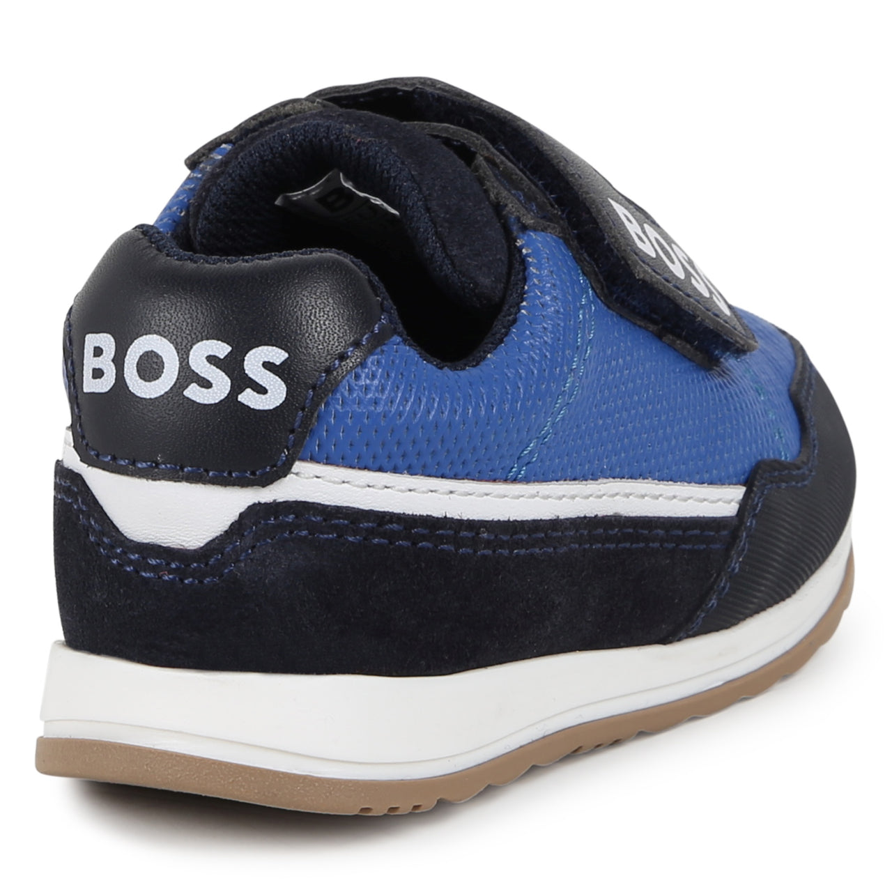 BOSS Tenis para niño pequeño azul