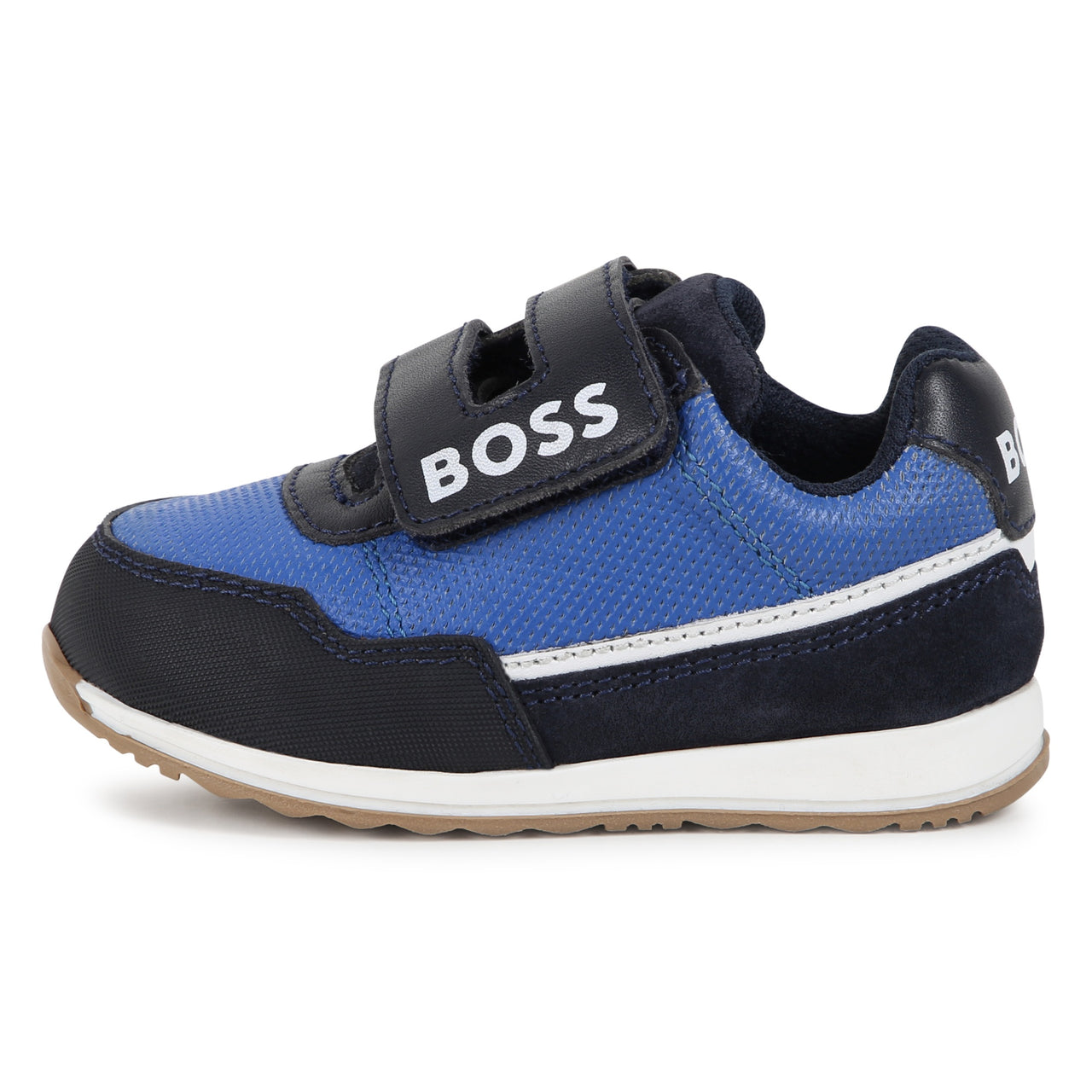 BOSS Tenis para niño pequeño azul