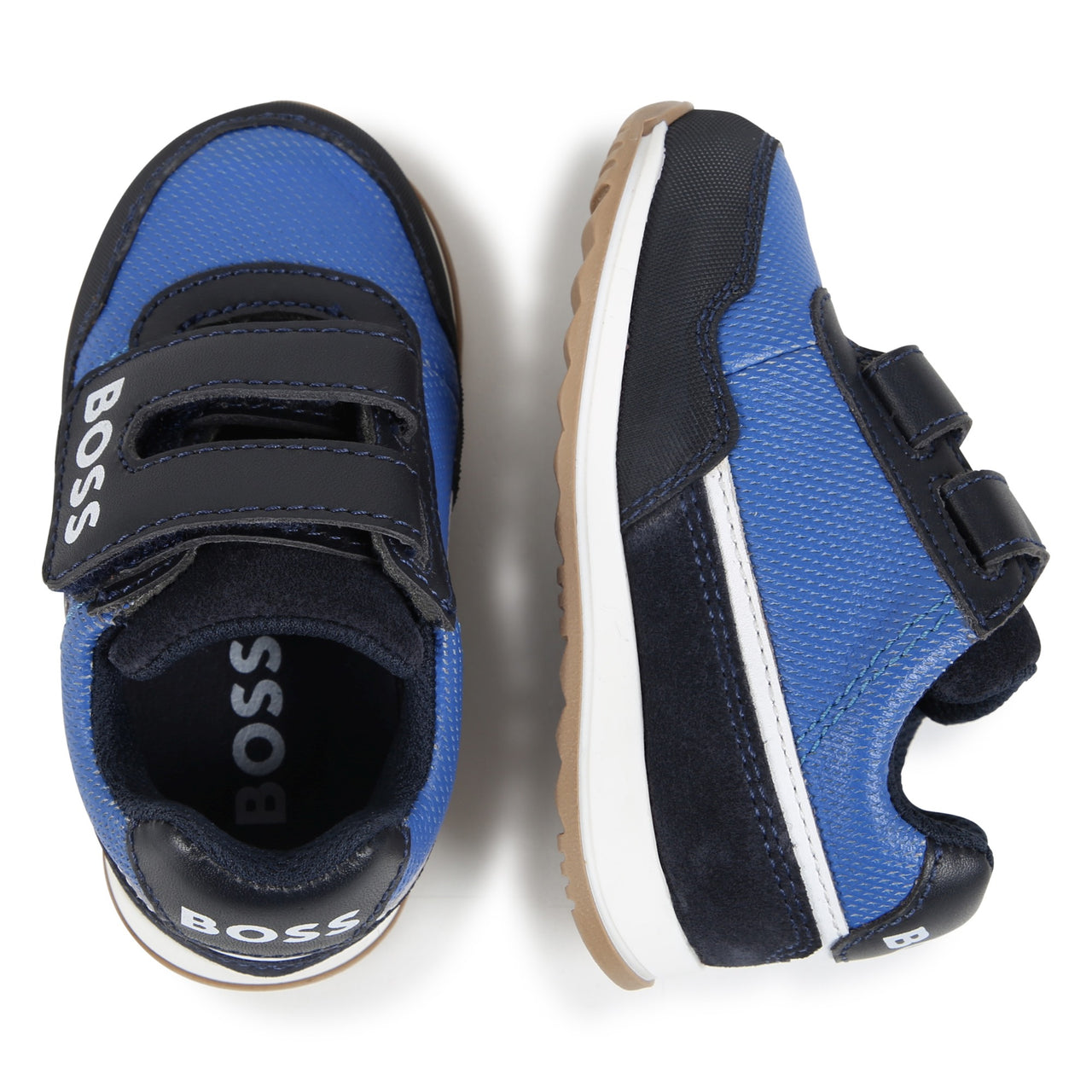 BOSS Tenis para niño pequeño azul