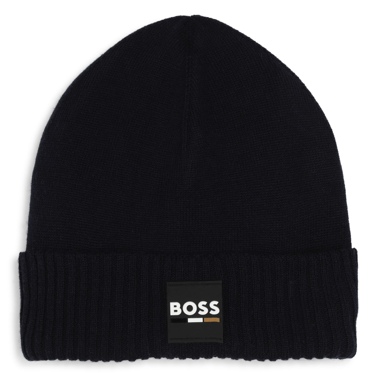 BOSS Gorro para niño y adolescente Azul marino logo pequeño